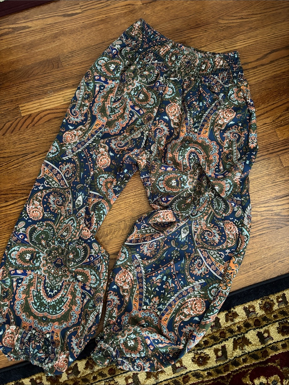 Shein Paisley Harem Pants L